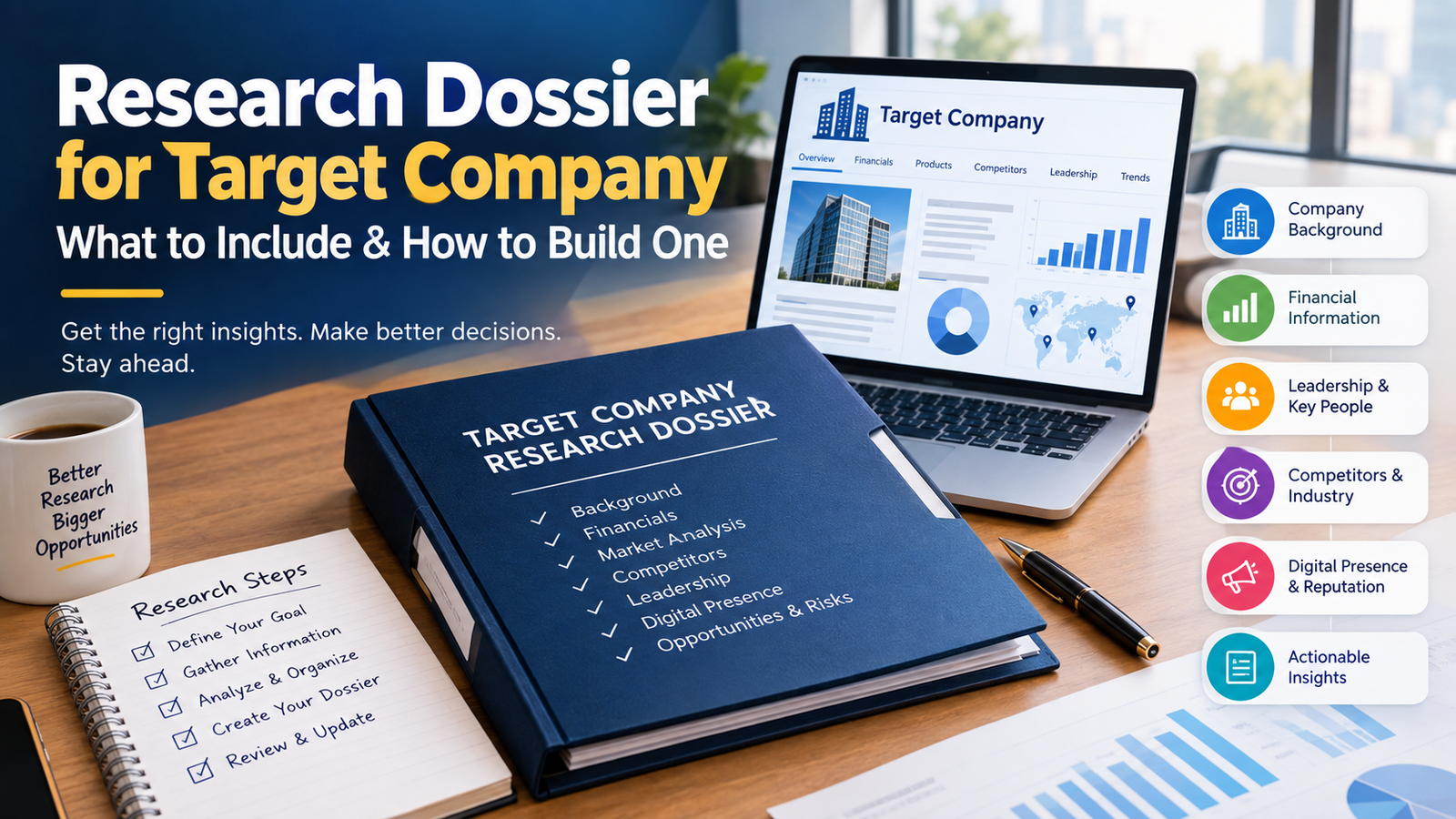 Research Dossier for Target Company | What to Include & How to Build One