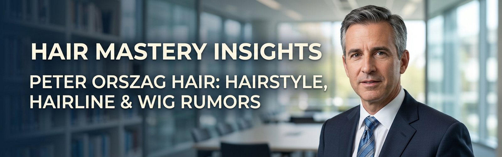 Peter Orszag Hair: Hairstyle, Hairline & Wig Rumors