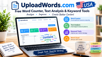 UploadWords.com USA: Free Word Counter, Text Analysis & Keyword Tools
